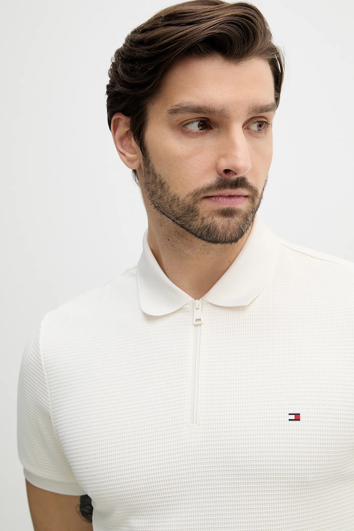 Πόλο Tommy Hilfiger μπεζ MW0MW41773