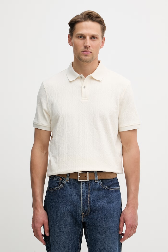 Guess tricou polo uni bej M6RP05.KD181
