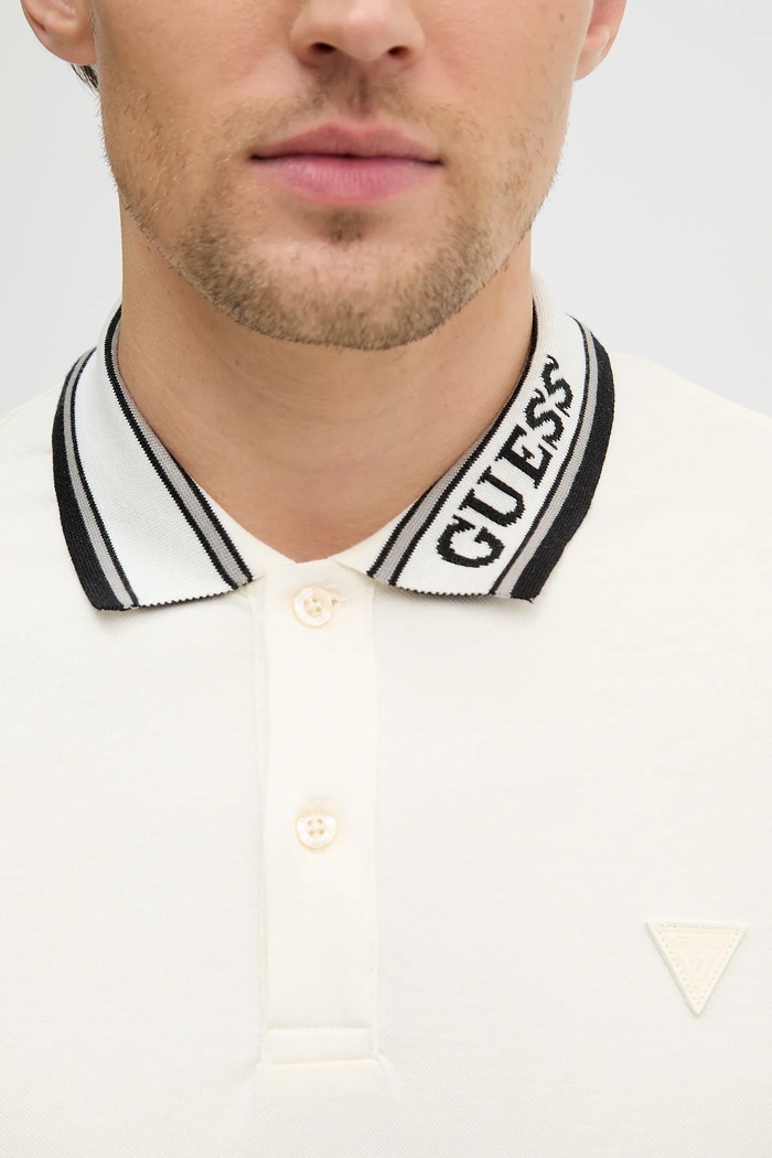 Polo tričko Guess LYLE M6RP60.K7O64 béžová