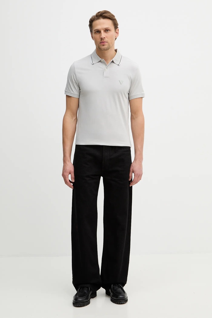 Polo tričko Guess NOLAN M6RP66.J1314 šedá SS26