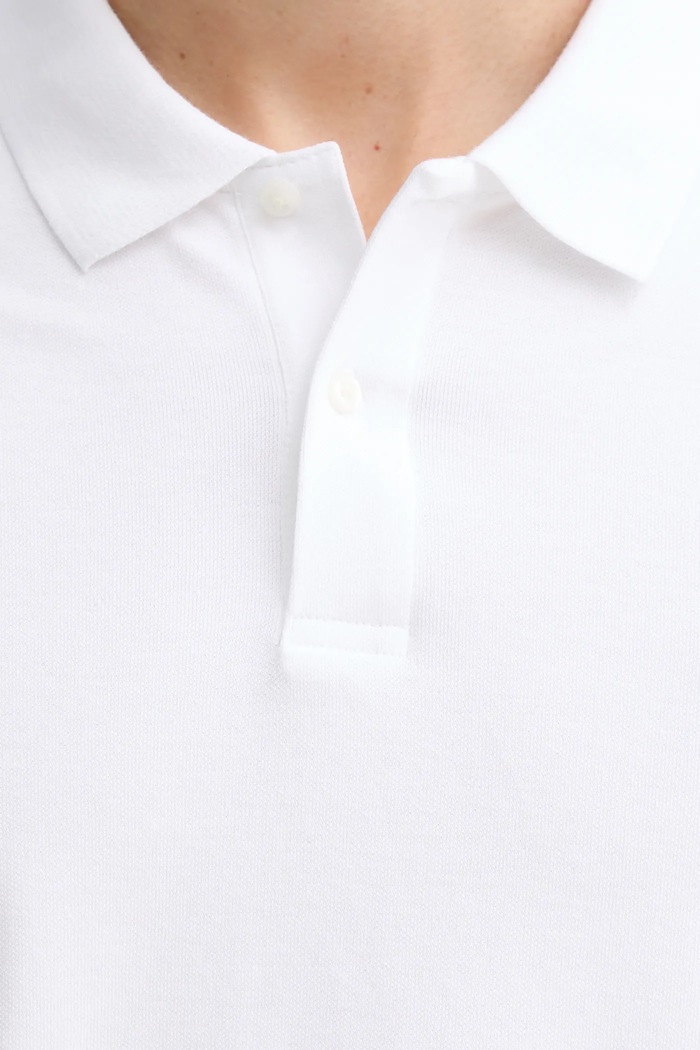 Calvin Klein polo pánské s bavlnou LV04LC254G bílá