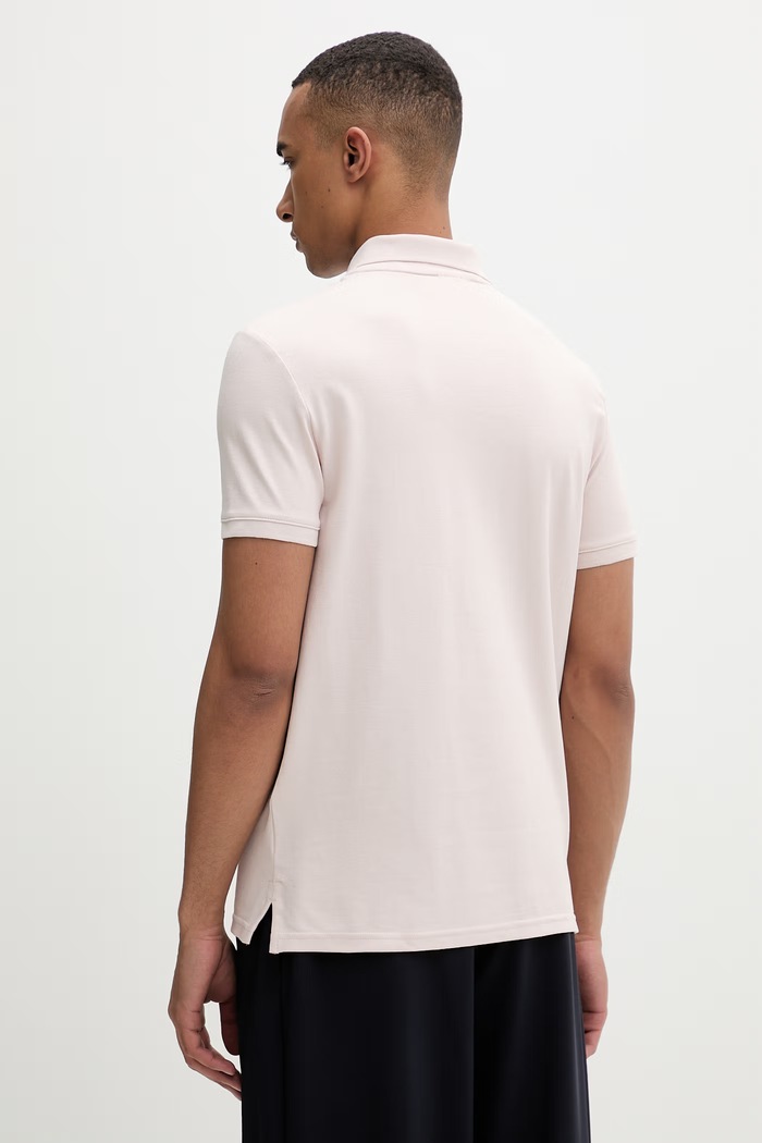 Oblečení Calvin Klein polo pánské s bavlnou LV04LC254G růžová