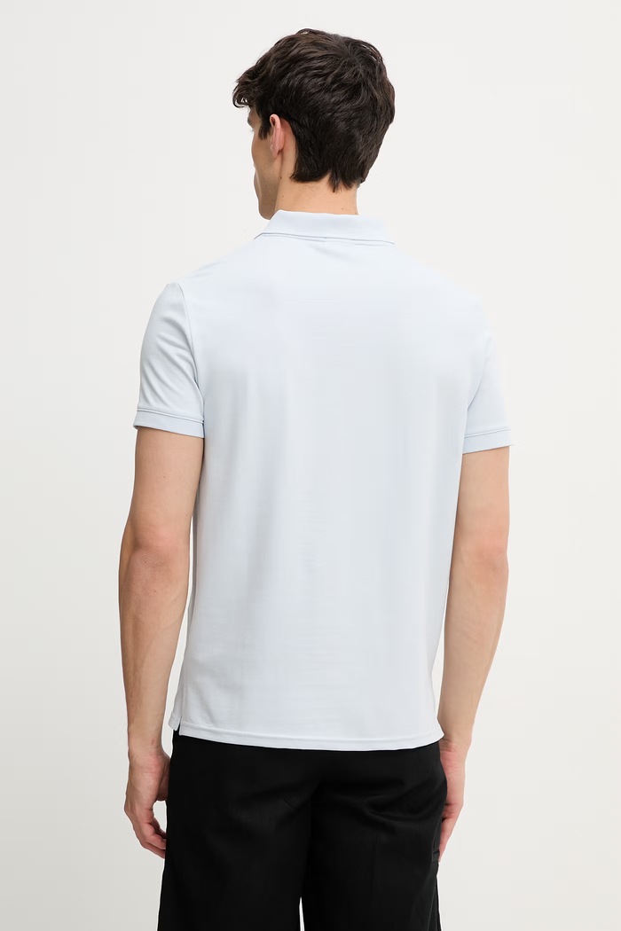 Odzież Calvin Klein polo męskie z bawełną LV04LC254G niebieski