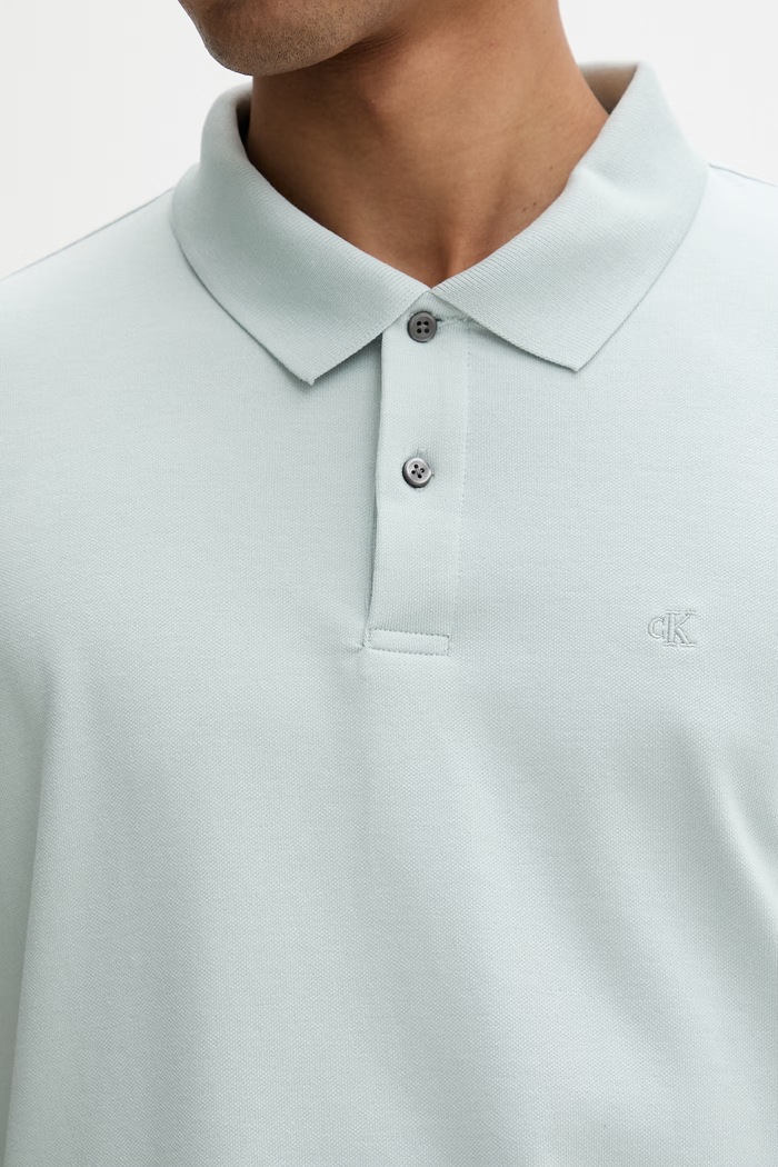 Calvin Klein polo pánské s bavlnou LV04LC254G zelená