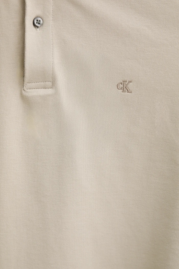 Calvin Klein polo pánské s bavlnou LV04LC254G béžová