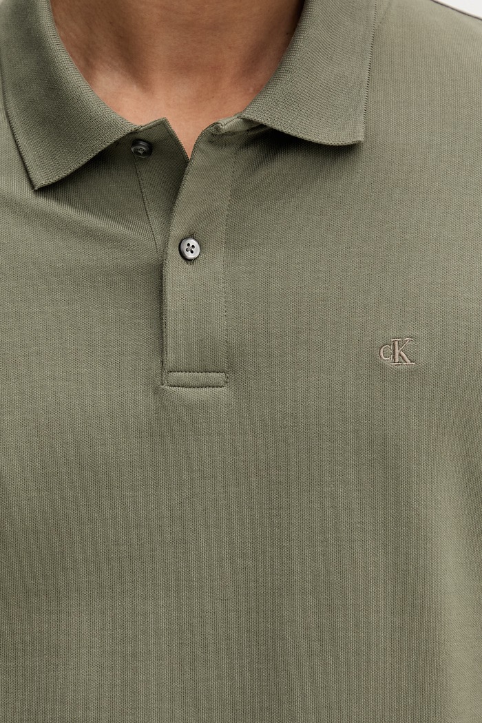 Calvin Klein polo pánské s bavlnou LV04LC254G zelená