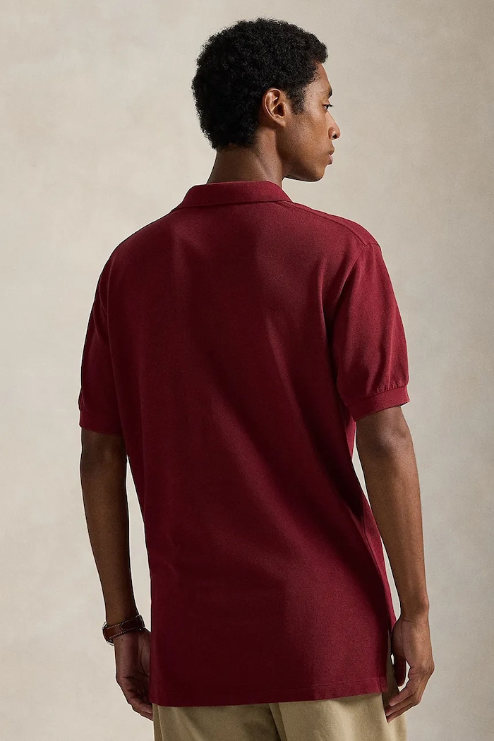 Polo Ralph Lauren cotton polo shirt 710A12934 maroon SS26