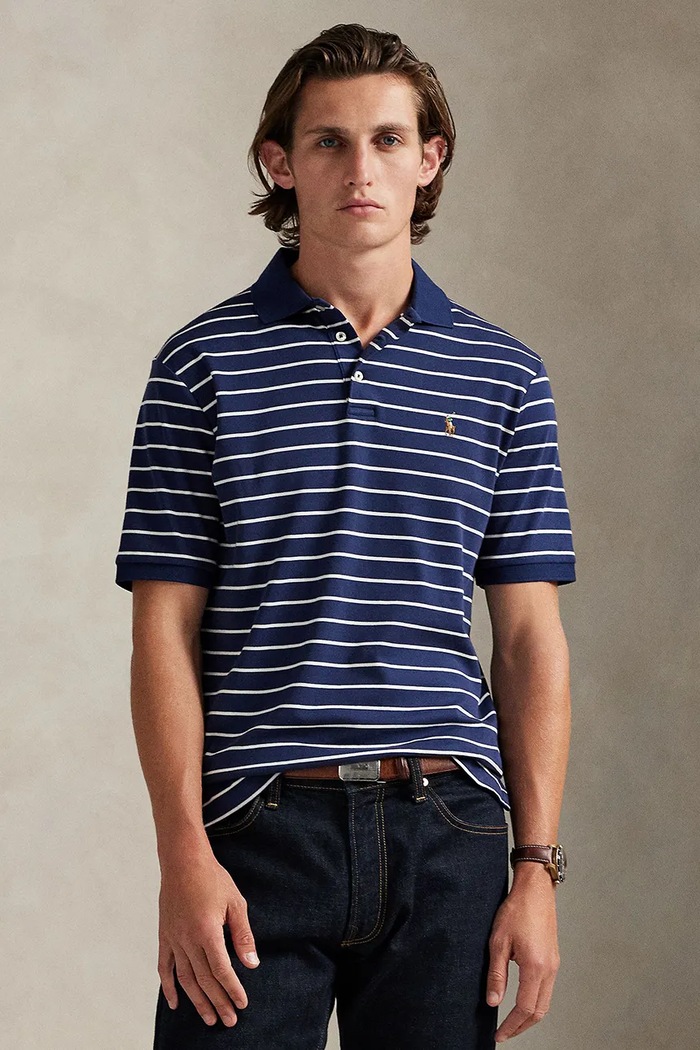 Polo Ralph Lauren cotton polo shirt cotton navy 710P07353