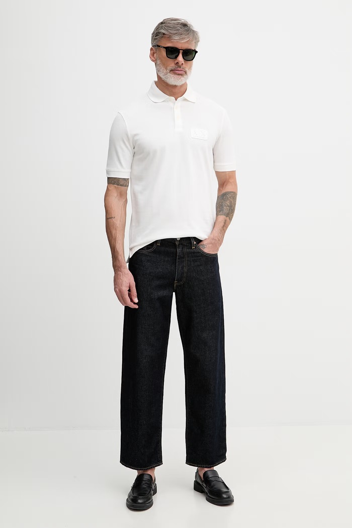 Armani Exchange polo tričko pánske bavlnené XM002231.AF10366 biela SS26