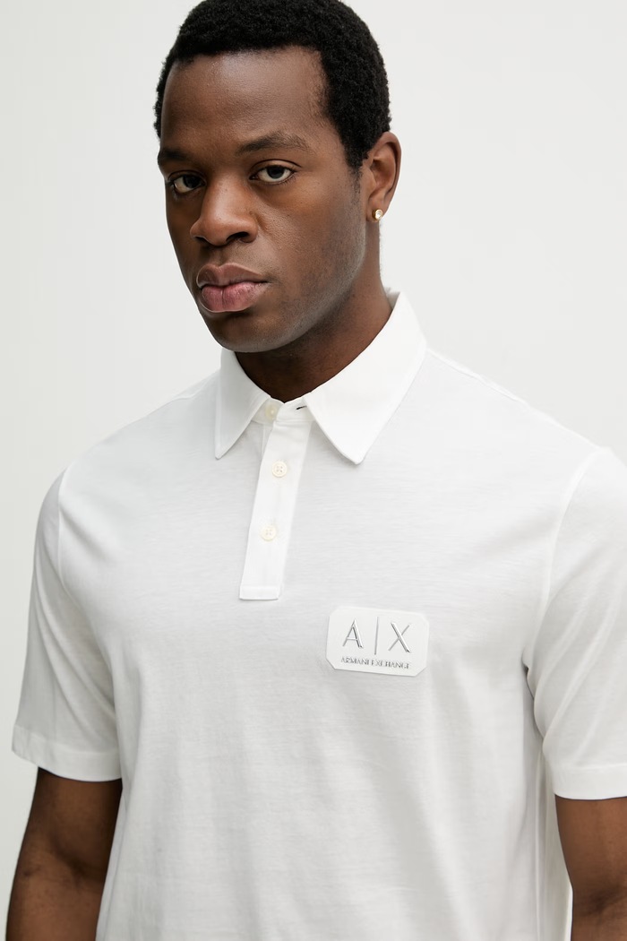 Armani Exchange polo de bumbac bej XM002232.AF10364