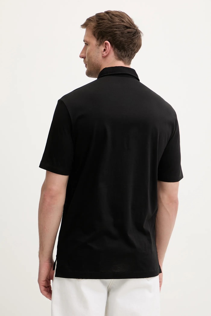 Oblačila Bombažen polo Armani Exchange XM002232.AF10364 črna