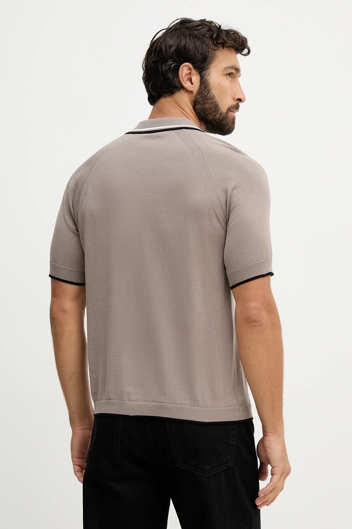 Oblačila Bombažen polo Armani Exchange XM001977.AF20139 bež