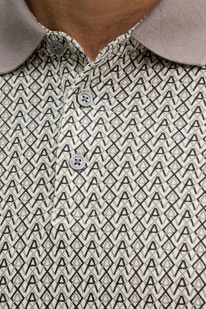 Bavlněné polo tričko Armani Exchange XM002015.AF10366 béžová