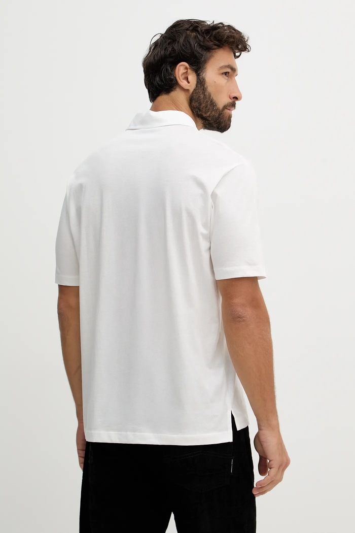Oblečení Bavlněné polo tričko Armani Exchange XM002209.AF10364 béžová
