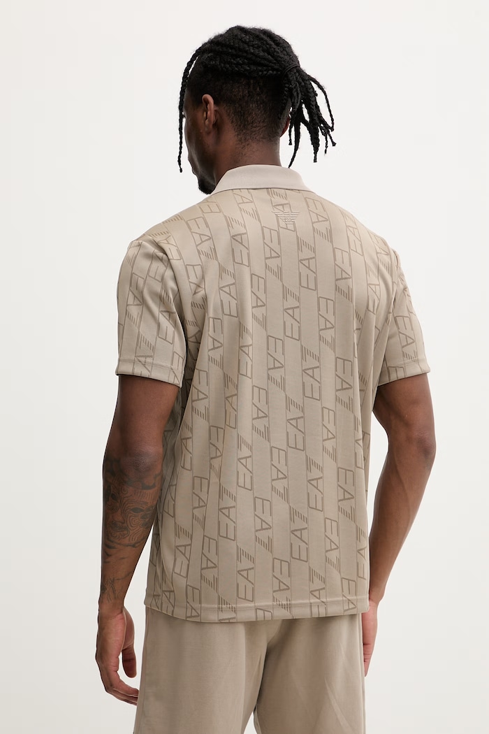 Îmbrăcăminte EA7 Emporio Armani tricou pentru bărbați, din bumbac AF22277.7M001287 bej