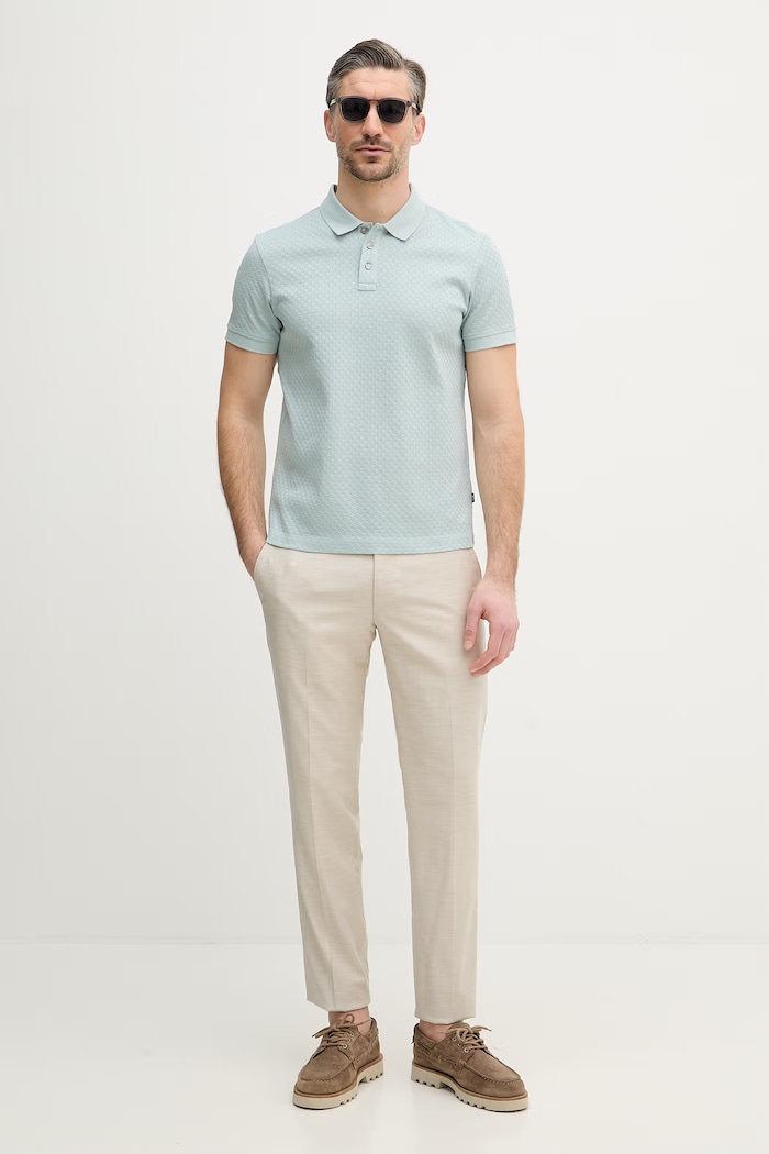 Joop! polo de bumbac 30100501 turcoaz SS26