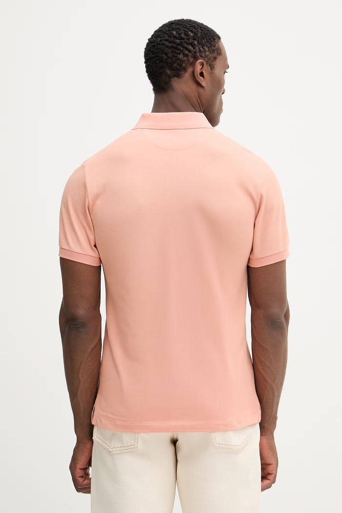 Oblečenie Bavlnené polo tričko Hackett London HM5600148 oranžová