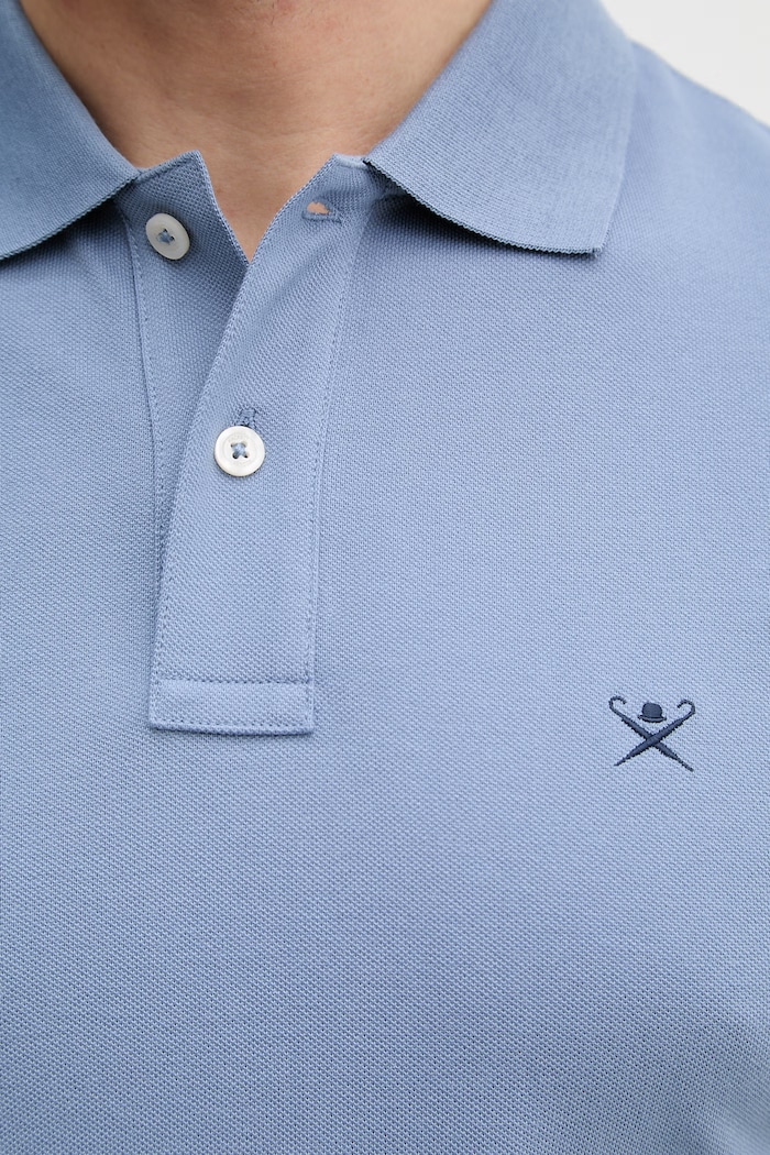 Bavlnené polo tričko Hackett London HM5600148 modrá
