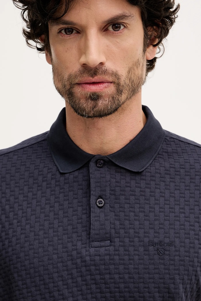 Bavlněné polo tričko Barbour Westerdale námořnická modř MML1522