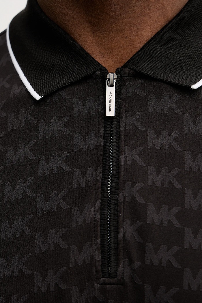 Michael Kors tricou polo CR652TLK3W negru