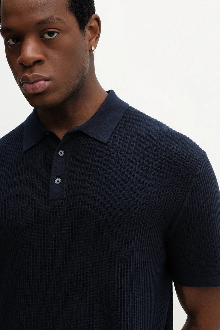 Polo tričko Michael Kors tmavomodrá CR660J3FE5