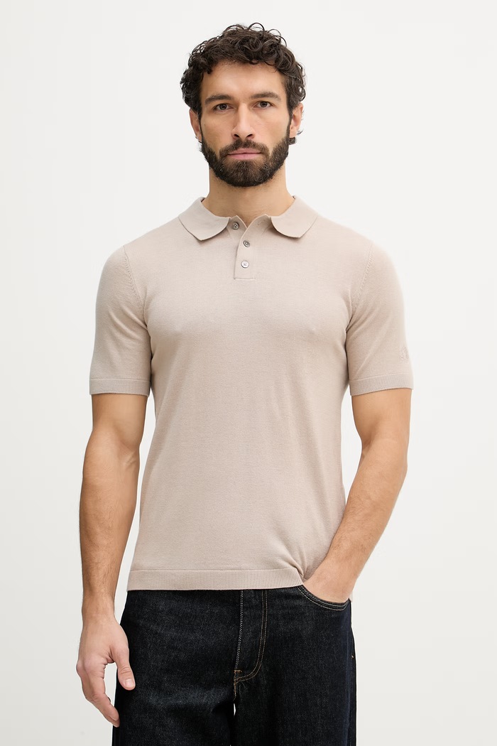 Mos Mosh polo pánské vlněné Adam béžová 506920