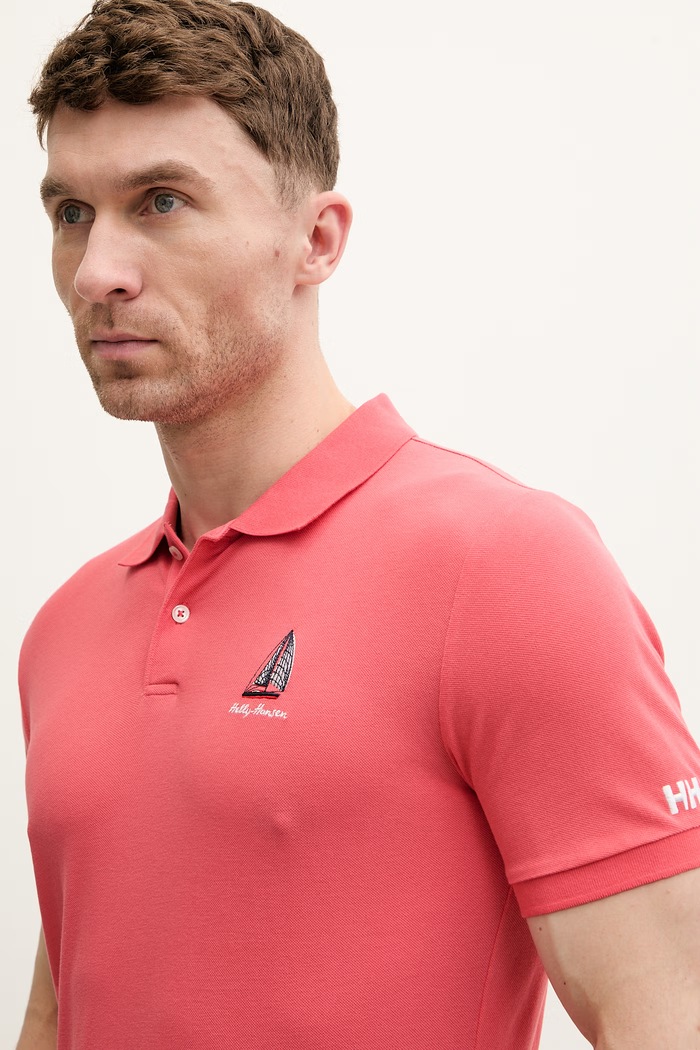 Helly Hansen polo tričko pánske bavlnené MESSINA ružová 54540