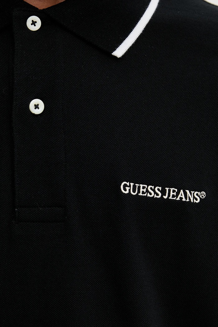 Guess Jeans pamut póló fekete M6RP24.KCJV1