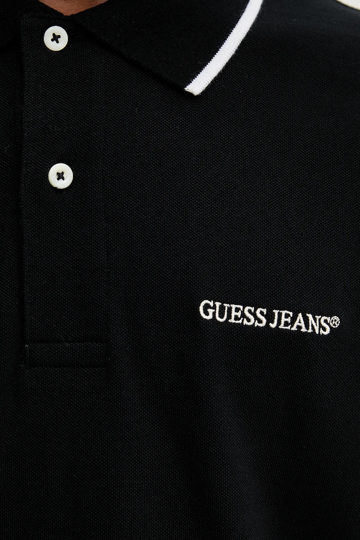 Guess Jeans pamut póló fekete M6RP24.KCJV1