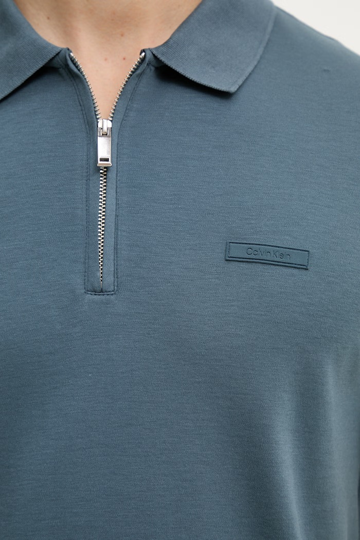 Calvin Klein polo pentru bărbați, din bumbac LV04LE255G turcoaz