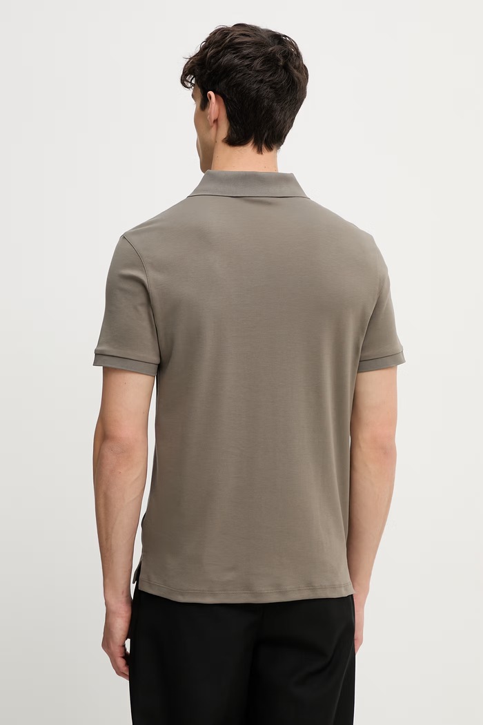 Îmbrăcăminte Calvin Klein polo pentru bărbați, din bumbac LV04LE255G maro