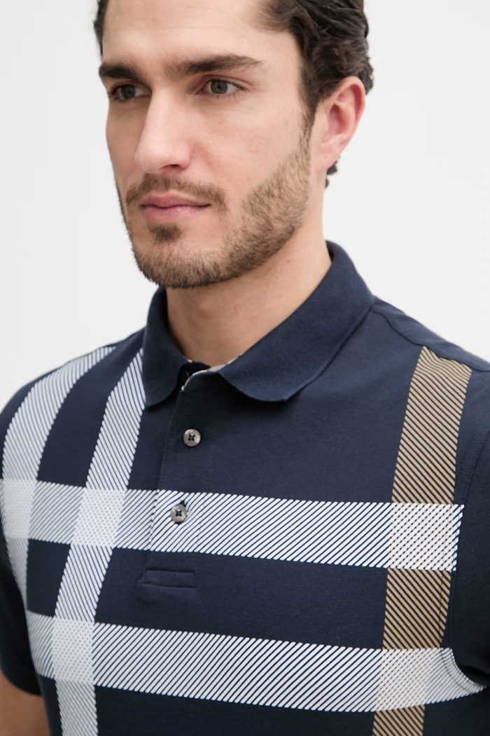 Barbour polo de bumbac Blaine bleumarin MML1117