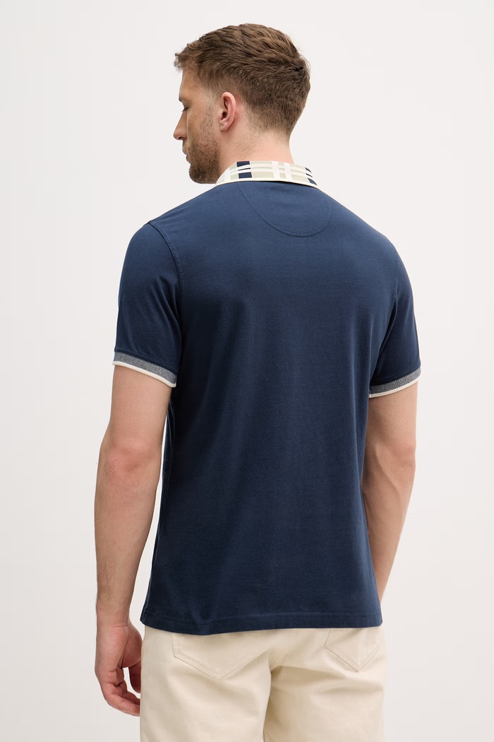 Îmbrăcăminte Barbour polo pentru bărbați, din bumbac Callington MML1536 bleumarin