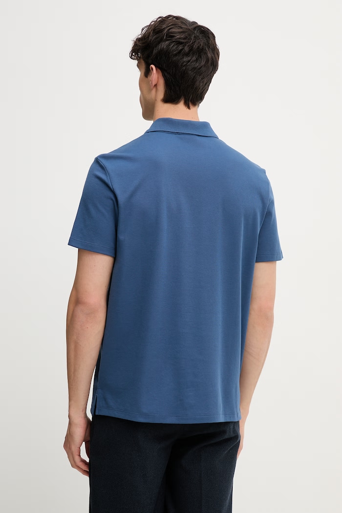 Îmbrăcăminte Calvin Klein polo pentru bărbați, din bumbac LV04LF208G bleumarin