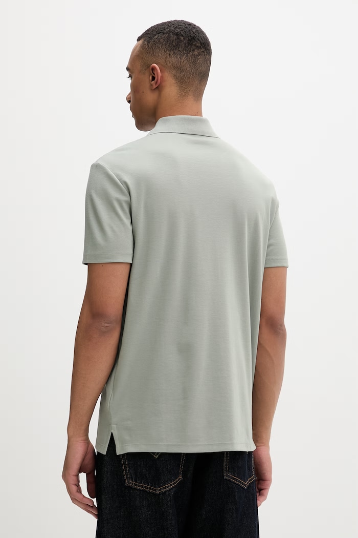 Îmbrăcăminte Calvin Klein polo pentru bărbați, cu bumbac LV04LF208G verde