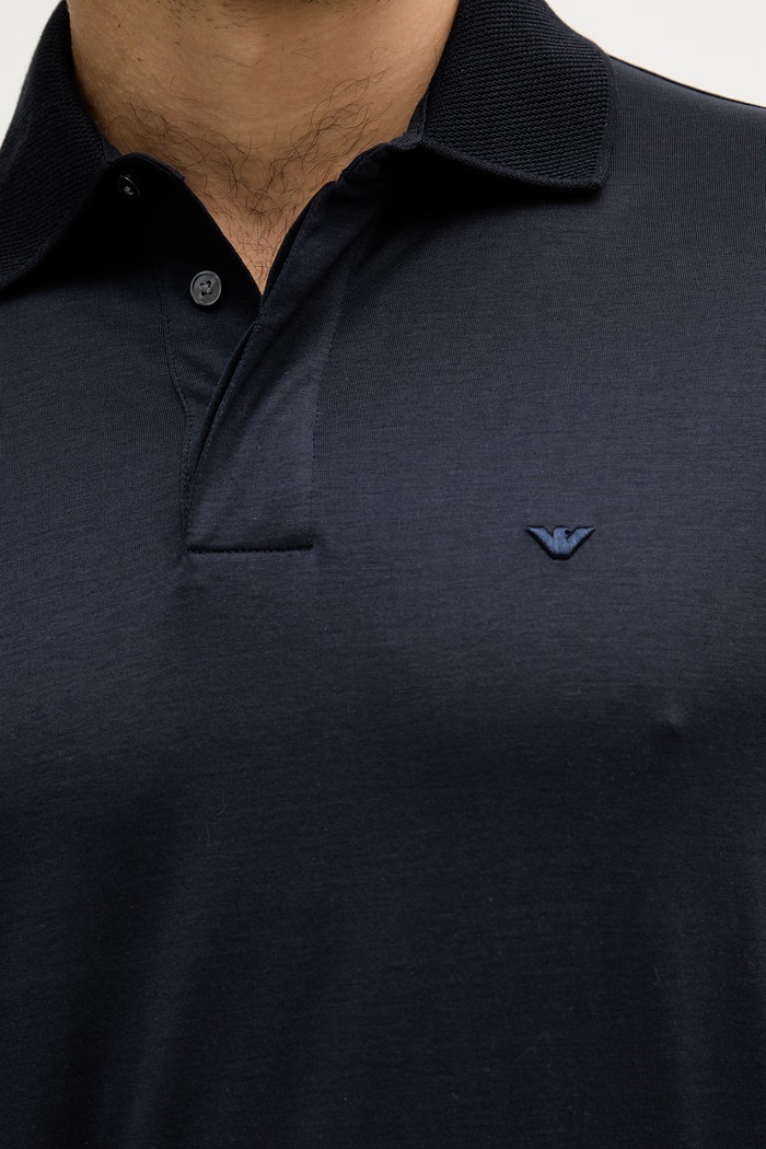 Emporio Armani tricou polo EM004588.AF10017 bleumarin