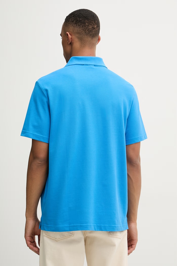 Oblečenie Calvin Klein Jeans polo tričko pánske bavlnené LV04RF209G modrá