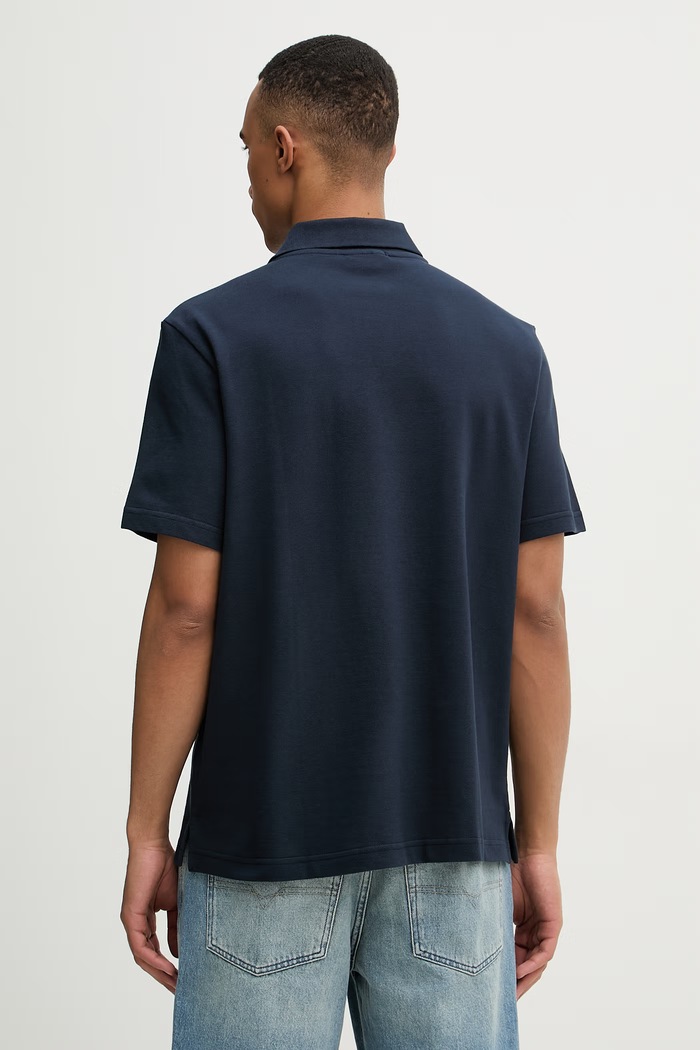 Oblečenie Calvin Klein Jeans polo tričko pánske bavlnené LV04RF209G tmavomodrá