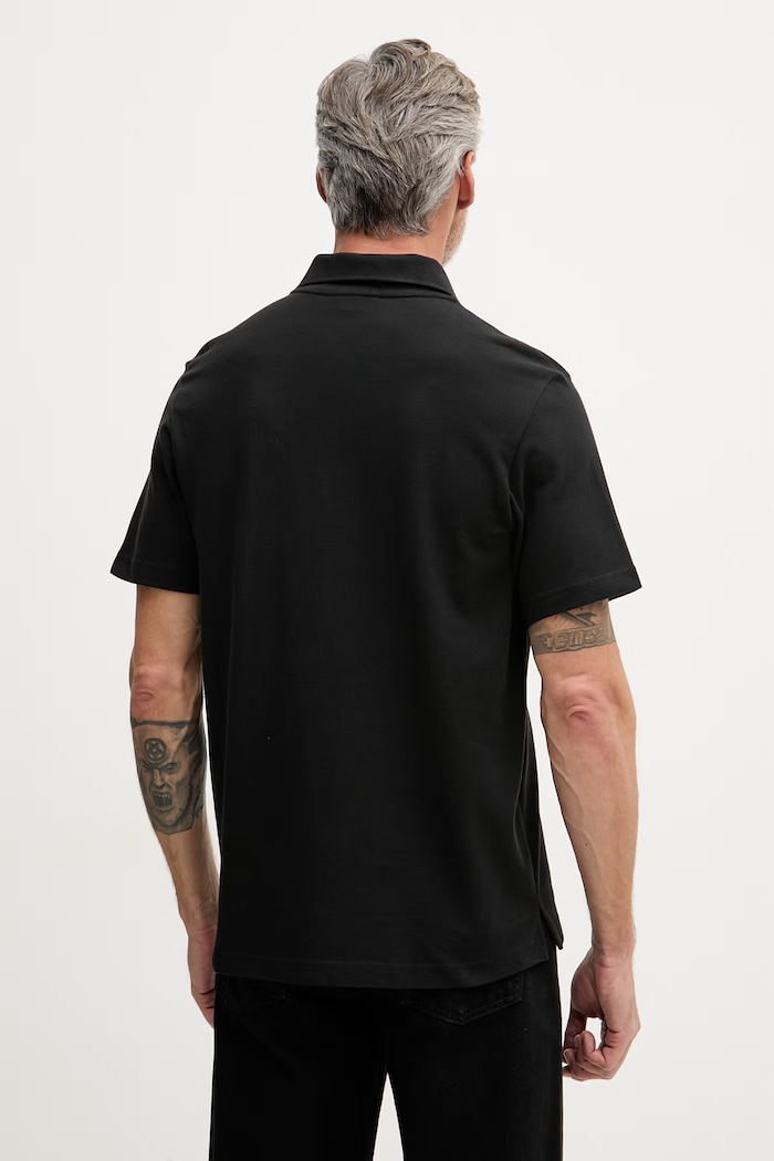 Îmbrăcăminte Calvin Klein Jeans polo pentru bărbați, din bumbac LV04RF209G negru