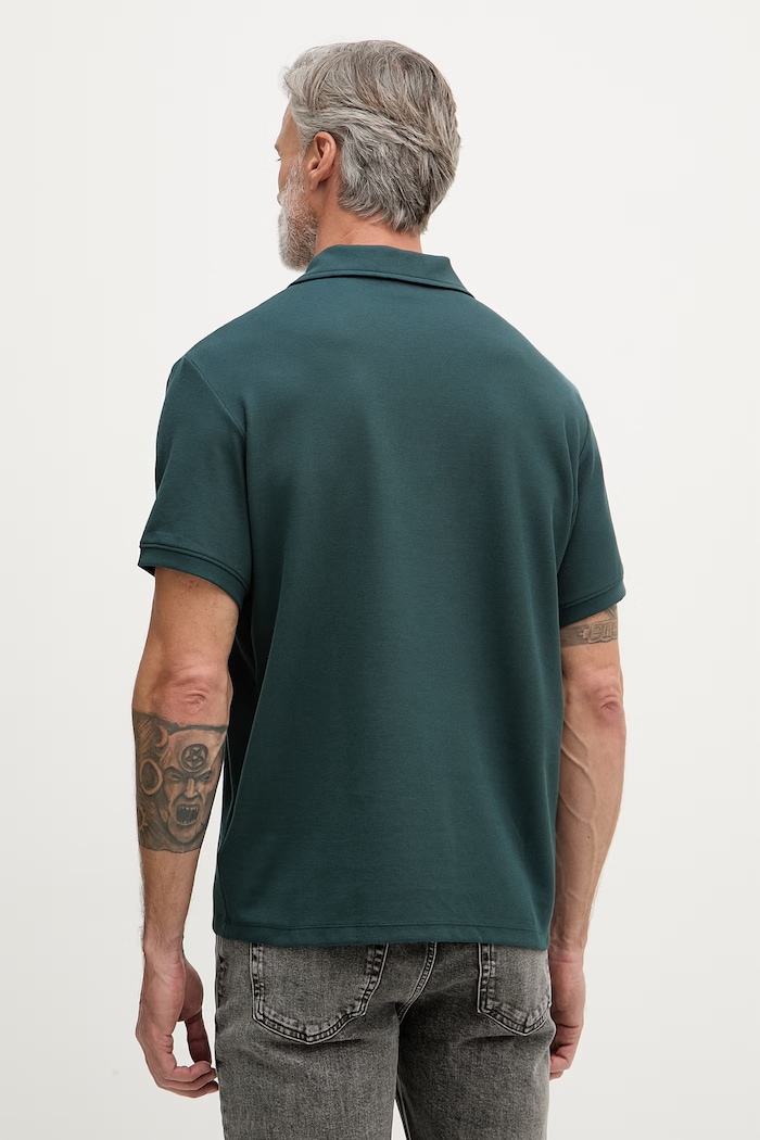 Îmbrăcăminte Calvin Klein Jeans polo pentru bărbați, din bumbac LV04RF205G verde