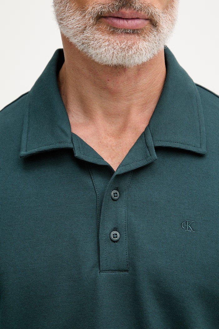 Calvin Klein Jeans polo pentru bărbați, din bumbac LV04RF205G verde