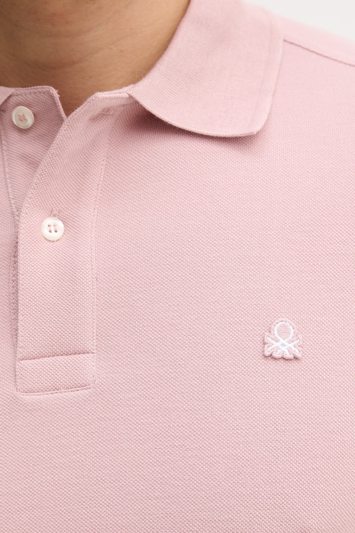 Bavlnené polo tričko United Colors of Benetton 3089J3179. ružová
