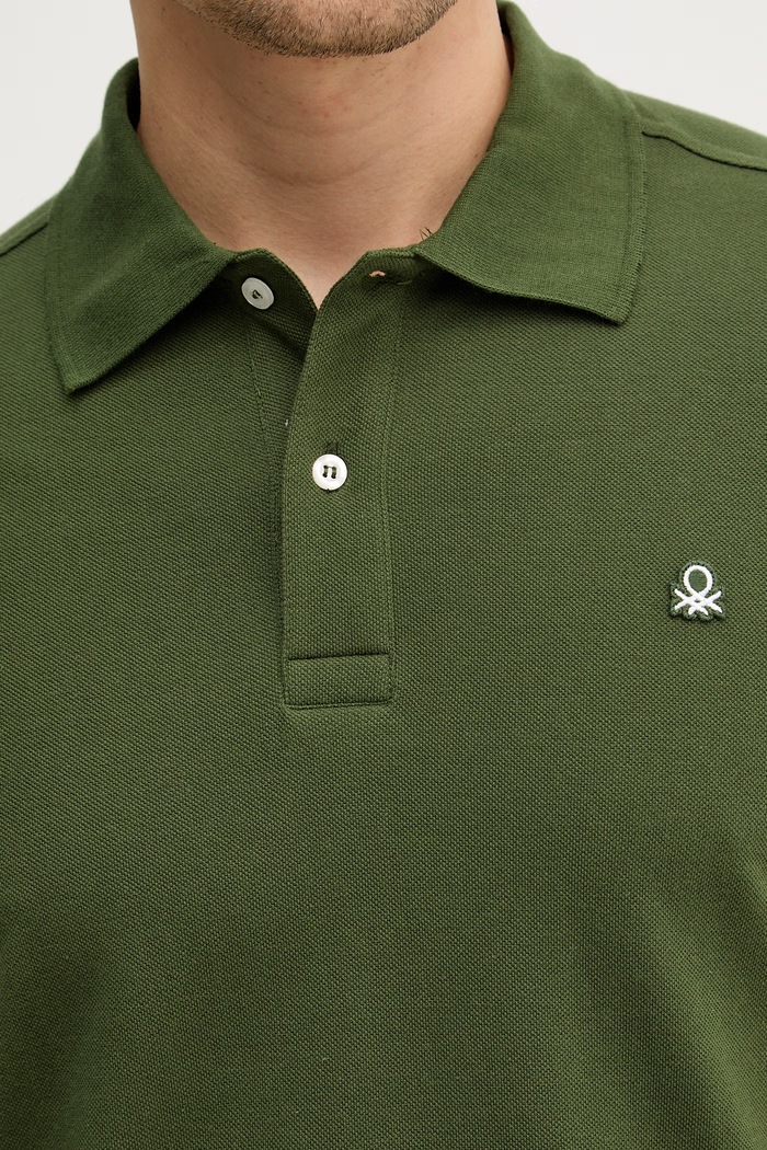 Bavlnené polo tričko United Colors of Benetton 3089J3179. zelená