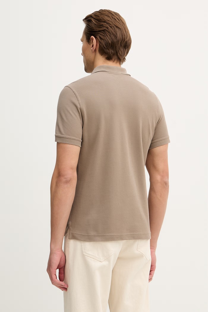 Odzież United Colors of Benetton polo bawełniane 3089J3179. brązowy