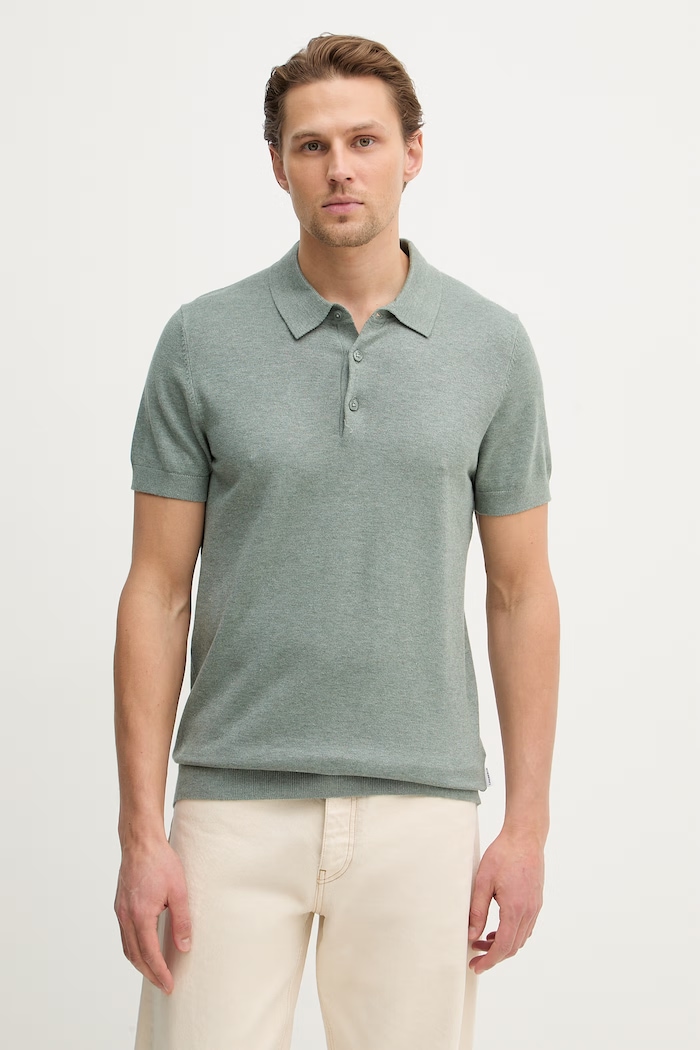 Polo majica Lindbergh bez uzorka zelena 30.800159