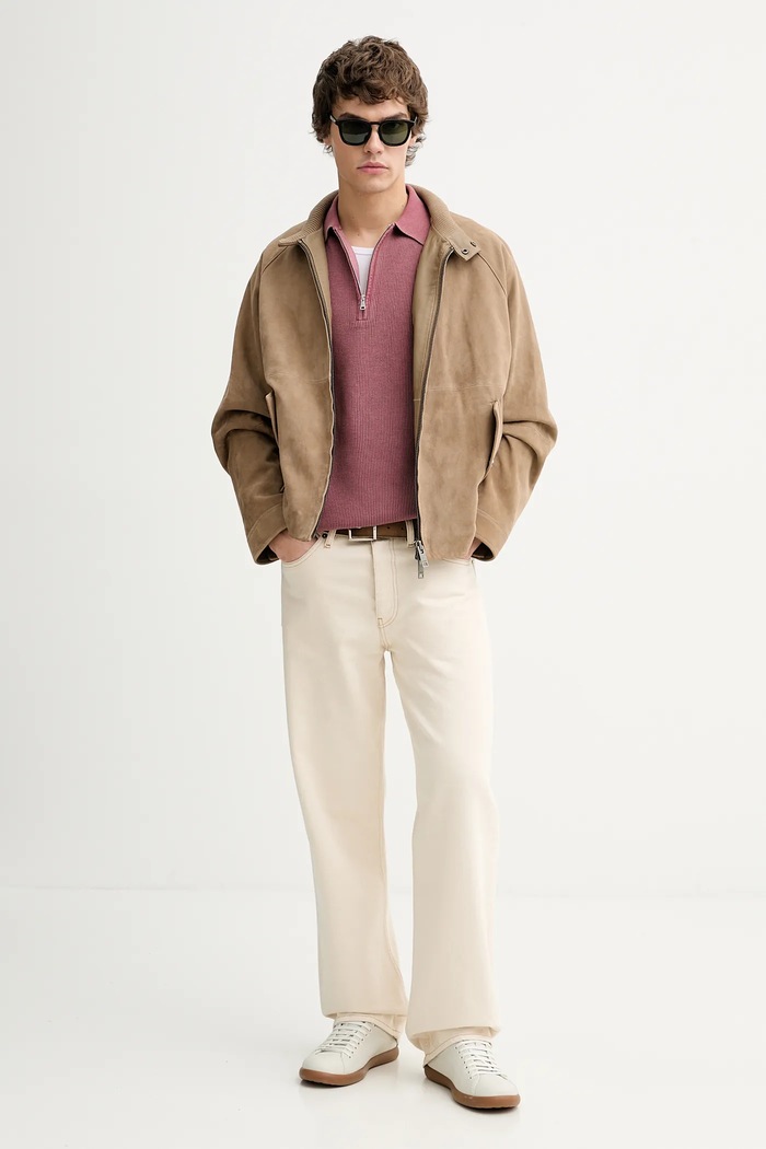 Тениска с яка Marc O'Polo 5000008077 розов SS26