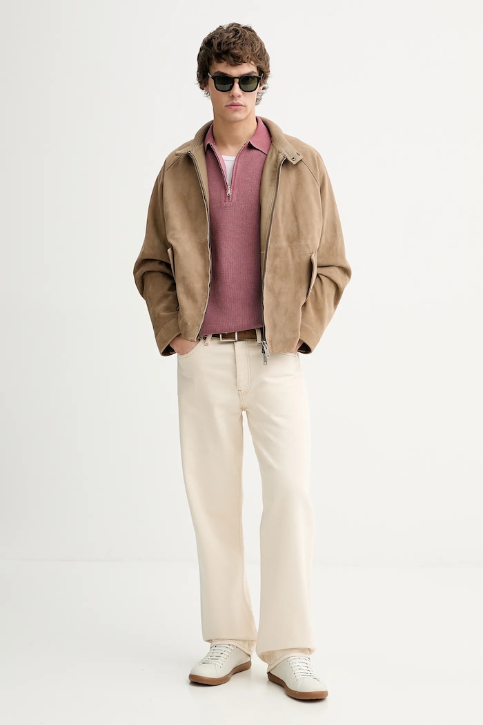 Тениска с яка Marc O'Polo 5000008077 розов SS26