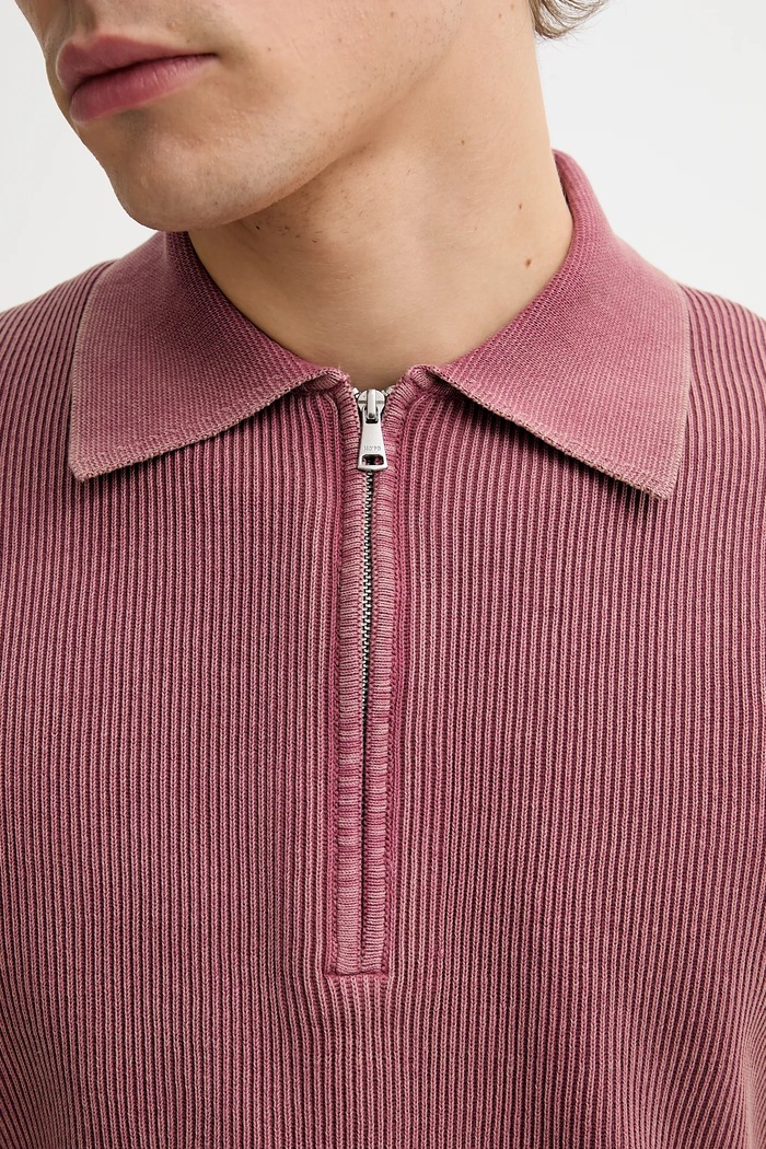 Тениска с яка Marc O'Polo 5000008077 розов