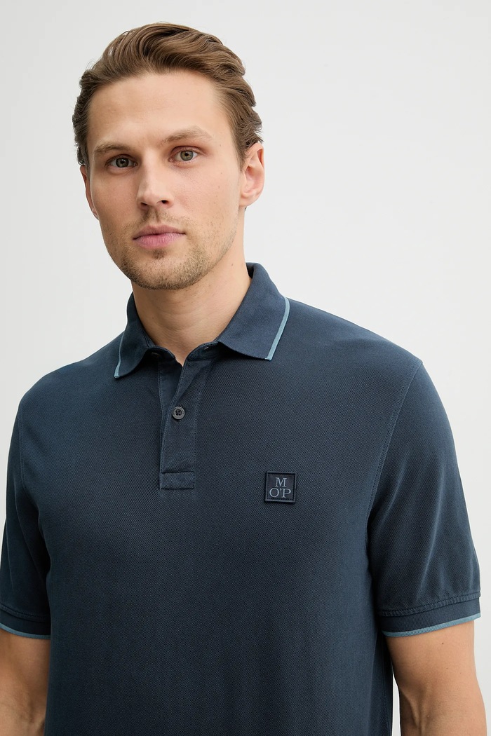 Marc O'Polo polo de bumbac bleumarin 5000012668