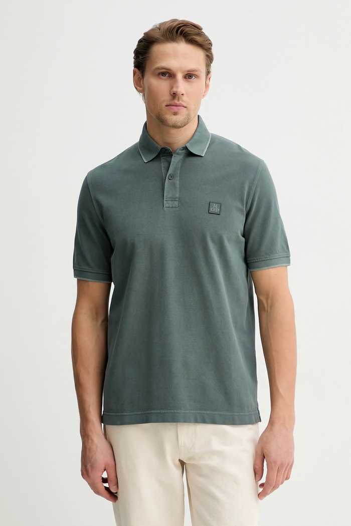 Marc O'Polo polo de bumbac regular verde 5000012668